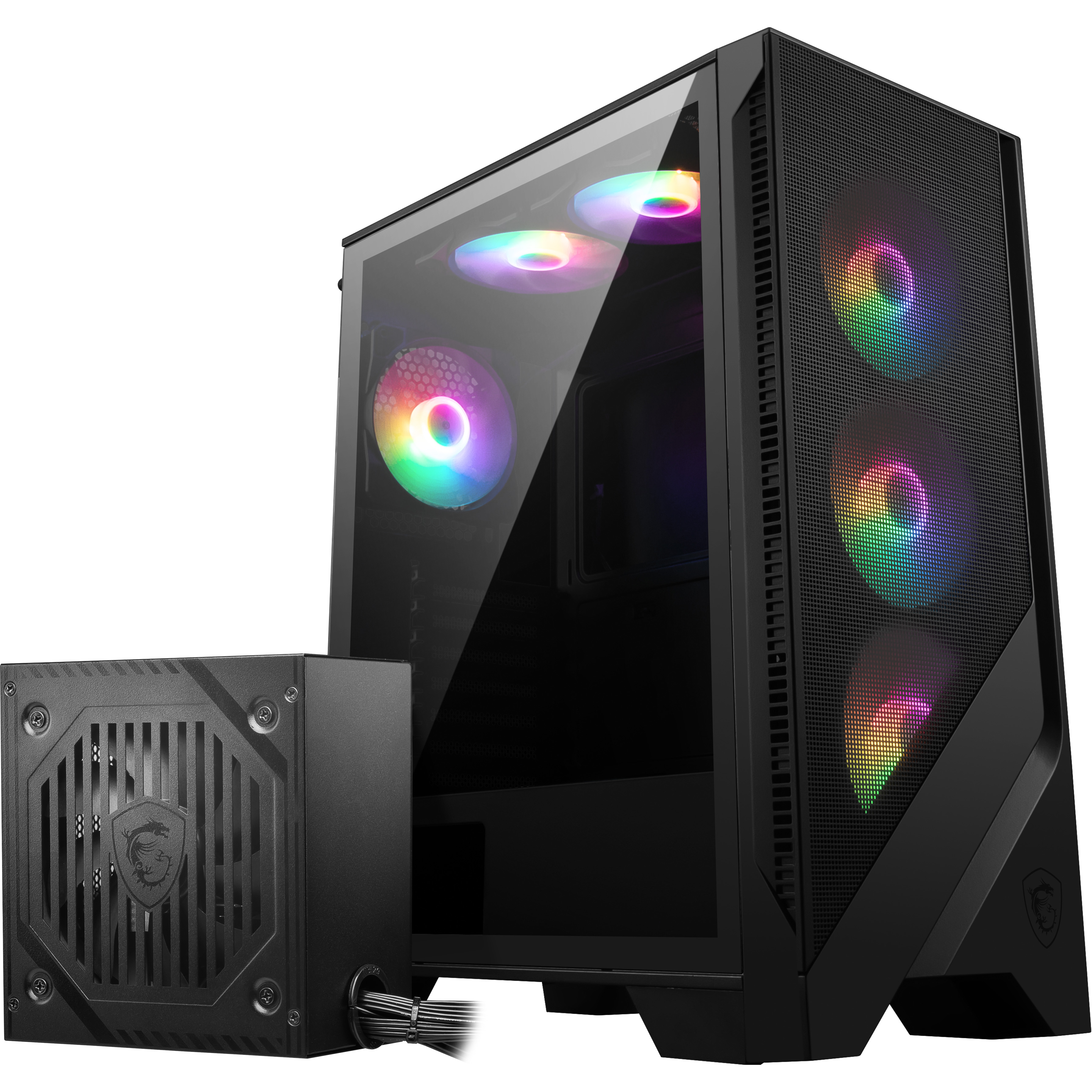 MSI MAG FORGE 120A B65 650W 80+Bronz 6x120mm Auto RGB Fan Temperli Cam ATX Kasa - MAG FORGE 120A B65