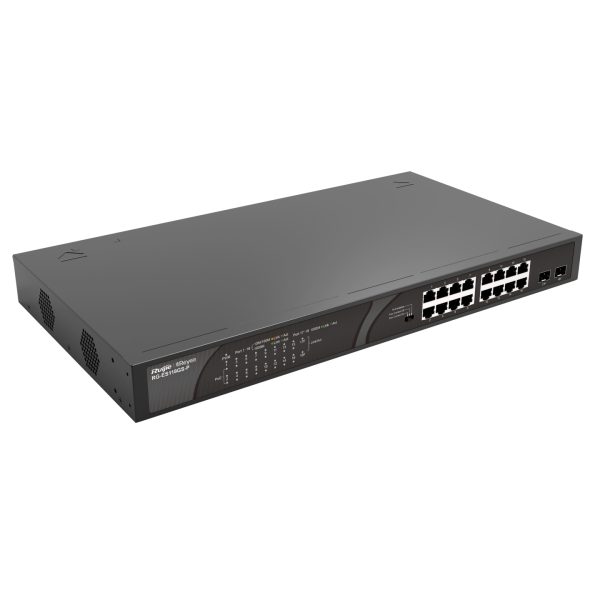 Ruijie Reyee RG-ES118GS-P 18-Por 10/100/1000 Mbps PoE (247W) - Net.Swi.Poe.Yok.0054