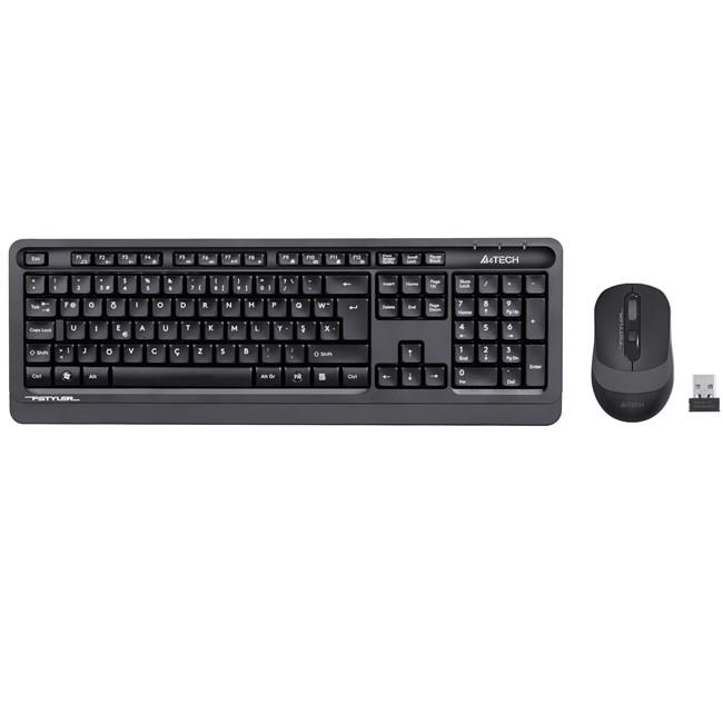 A4 TECH FG1010 F Türkçe Kablosuz (F KLAVYE) Gri 2000dpi Klavye+ Mouse - 27787