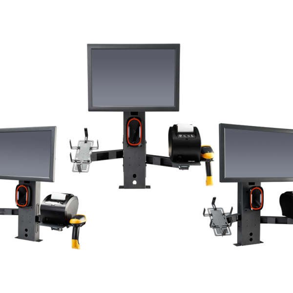 APARATCI KASİYER STAND OKUYUCU VE KLAVYE TUTUCU SAĞ/SOL KOL - 27842