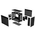 ASUS PRIME AP201 MICRO ATX TEMPERLİ CAM ALET GEREKTİRMEYEN YAN PANELLER VE TOZ F / 90DC00G0-B39010-KAR59461 - Görsel 4