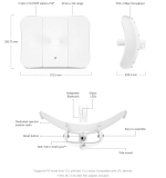 UBNT LTU-LR 5Ghz 900+ Mbps 30+Km  Outdoor Acces Point / LTU-LR-KAR58400 - Görsel 2