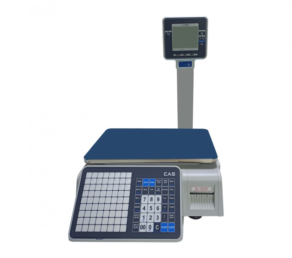 CAS CL3000 P 15 KG RS232 / Ethernet Boyunlu Barkodlu Terazi - 25914