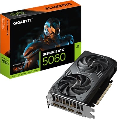 GIGABYTE RTX5060 GV-N5060WF2MAX OC-8GD 8GB Nvidia RTX5060 GDDR7 128bit HDMI 3xDP 16x Ekran Kartı - 40156