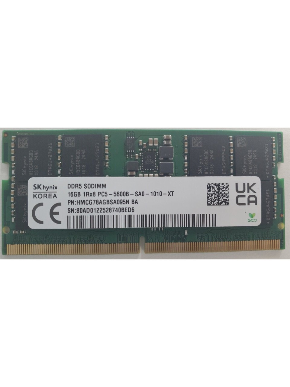 HYNIX 16GB (Tek Parça) DDR5 5600MHz Notebook Bellek- 37116 HYNIX 16GB (Tek Parça) DDR5 5600MHz Notebook Bellek - 37116