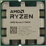 AMD Ryzen 5 7600X (6 Çekirdek) 4.7GHz ~ 5.3GHz 32mb AM5 İşlemci Tray (Fansız) - 36936