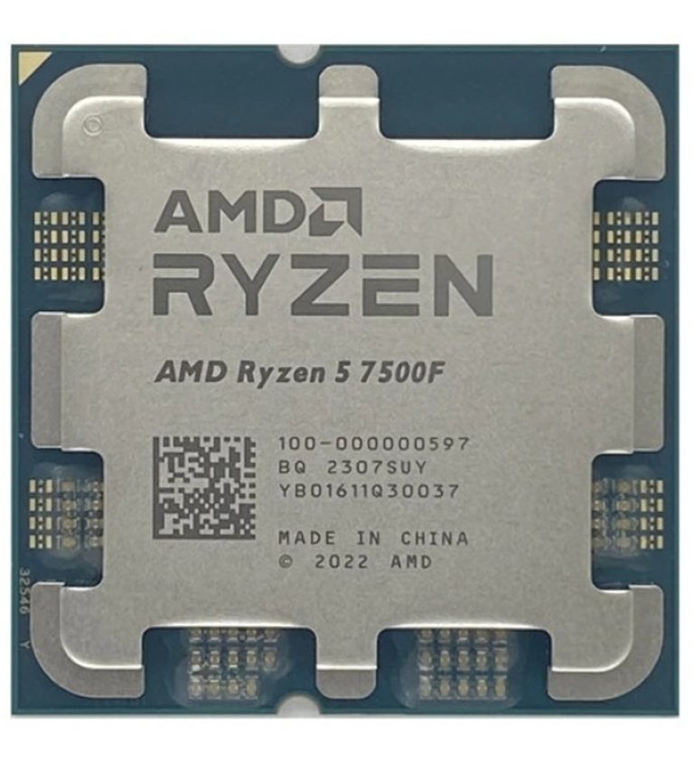 AMD Ryzen 5 7500F (6 Çekirdek) 3.7GHz ~ 5.0GHz 32mb AM5 İşlemci Tray (Fansız) - 37780