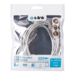 S-LINK SL-U2015  1.5m Şeffaf USB2.0 Yazıcı Kablosu / SL-U2015-KAR11281 - Görsel 4
