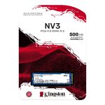 KINGSTON SNV3S 500GB NV3 NVMe 5000/3000MB/s SNV3S/500G (M.2 2280) / SNV3S/500G-KAR60276 - Görsel 3