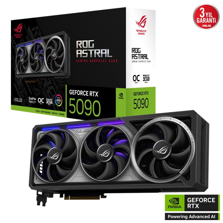 ASUS ROG-ASTRAL-RTX5090-O32G-GAMING 32GB Geforce RTX5090 GDDR7 512bit 2xHDMI 3xDP 16x Ekran Kartı (ARGB) - 39283