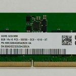 SKHYNIX HMCG66AGBSA092N 8GB DDR5 5600MHz Notebook Bellek Bulk - 39601