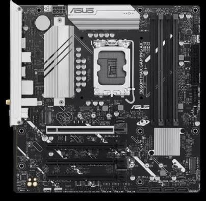ASUS B860M MAX GAMING AX B860 DDR5 (Vga Yok) GLan 2.5G mATX 1851p Anakart - 40776