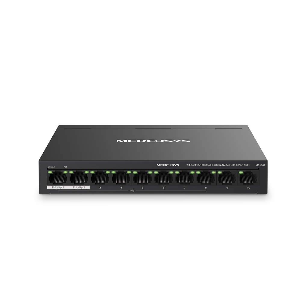 Tp-Link Mercusys MS110P 10-Port Desktop Switch- Net.Swi.Swi.Yok.0038 Tp-Link Mercusys MS110P 10-Port Desktop Switch - Net.Swi.Swi.Yok.0038
