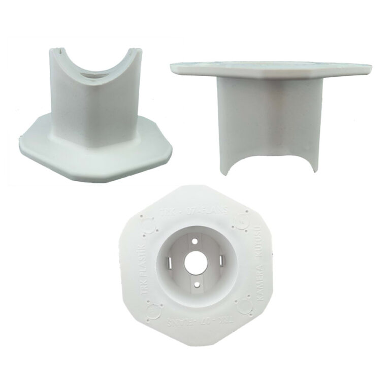 KameraKutusu TRK-07 Yuvarlak ve Çokgen Direk Montaj Flanşı - TRK-07