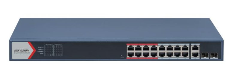HIKVISION DS-3E1318P-EI 18 Port Mbit 16 PORT POE 230W 2xCombo Uplink Yönetilebilir Smart Switch - 39207