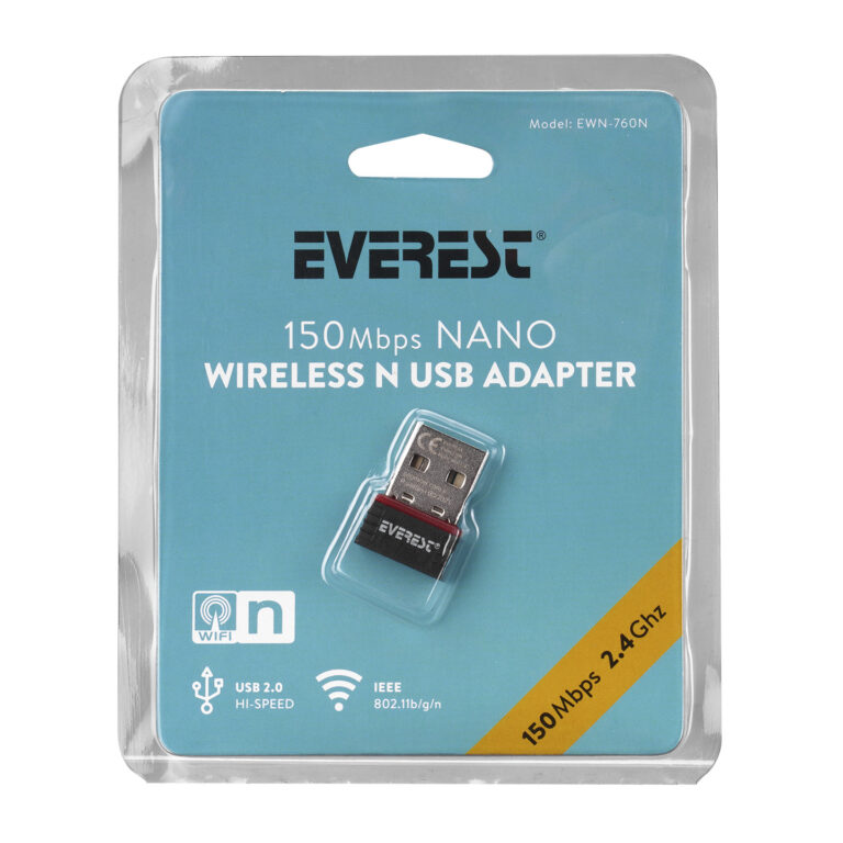 EVEREST EWN-760N 150Mbps USB Kablosuz Adaptör - 19275