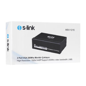 S-LINK MSV-1215 2 Port VGA Monitör Çoklayıcı (150 MHZ) - 9529