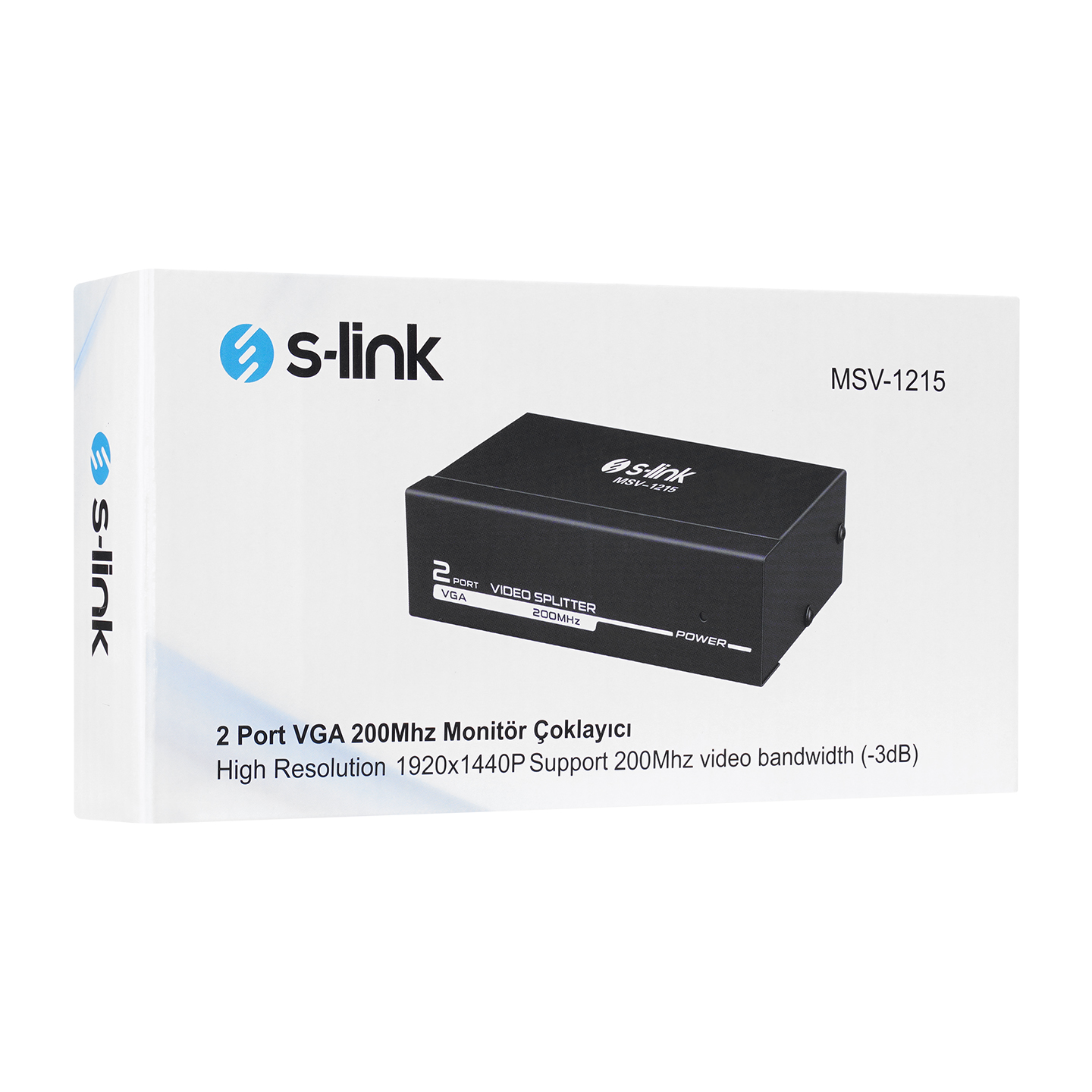 S-LINK MSV-1215 2 Port VGA Monitör Çoklayıcı (150 MHZ)- 9529 S-LINK MSV-1215 2 Port VGA Monitör Çoklayıcı (150 MHZ) - 9529