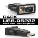 DARK DK-AC-USB2RS232 USB 2.0 Uyumlu RS232 Seri Port Dönüştürücü Soket - 19889