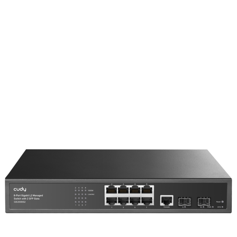 CUDY GS2008S2 8 Port Gbit 1xGbit+2xSFP Uplink Yönetilebilir (L2) Switch - 34497
