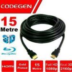 CODEGEN CPS150 15 Mt ALTIN KAPLAMA UÇLU HDMI Kablo - 21618
