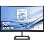 PHILIPS 322E1C ELine 31.5" Curved (Kavisli) 4ms 75Hz 1920x1080 FullHD VGA HDMI DP (VESA) Siyah Monitör - 24054