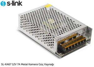 S-LINK SL-KA67 12V 7 Amper Metal Adaptör - 25274