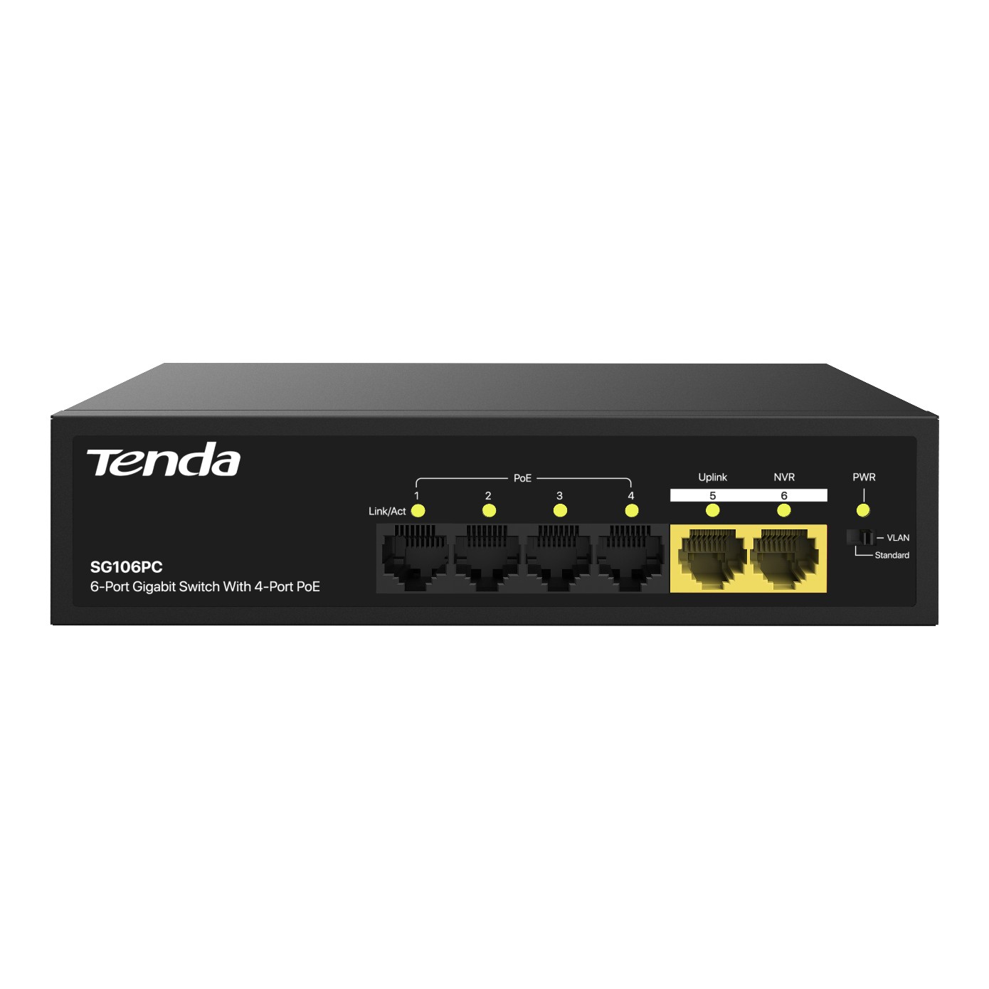 TENDA SG106PC 4GE PoE+ Port (55W) TENDA SG106PC 4GE PoE+ Port (55W)