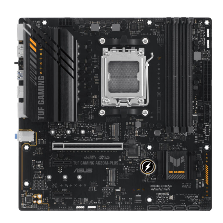 ASUS TUF GAMING A620M-PLUS WIFI AM5 DDR5 6400 2xM2 USB3.2 AX WF+BT AURA RGB mATX - 90MB1F00-M0EAY0