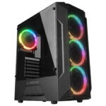 Rampage FUSION 650W 80+ BRONZE Rainbow Temperli Cam ATX Mid-T Gaming Oyuncu Kasa - Bbi.Isl.Kas.Kas.0107