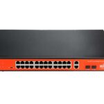 Wi-Tek WI-PS526GH 26 Port Mbit 24 Port PoE+ 185W 1xGbit+1xSFP Uplink Rackmount Yönetilemez Switch - 39413
