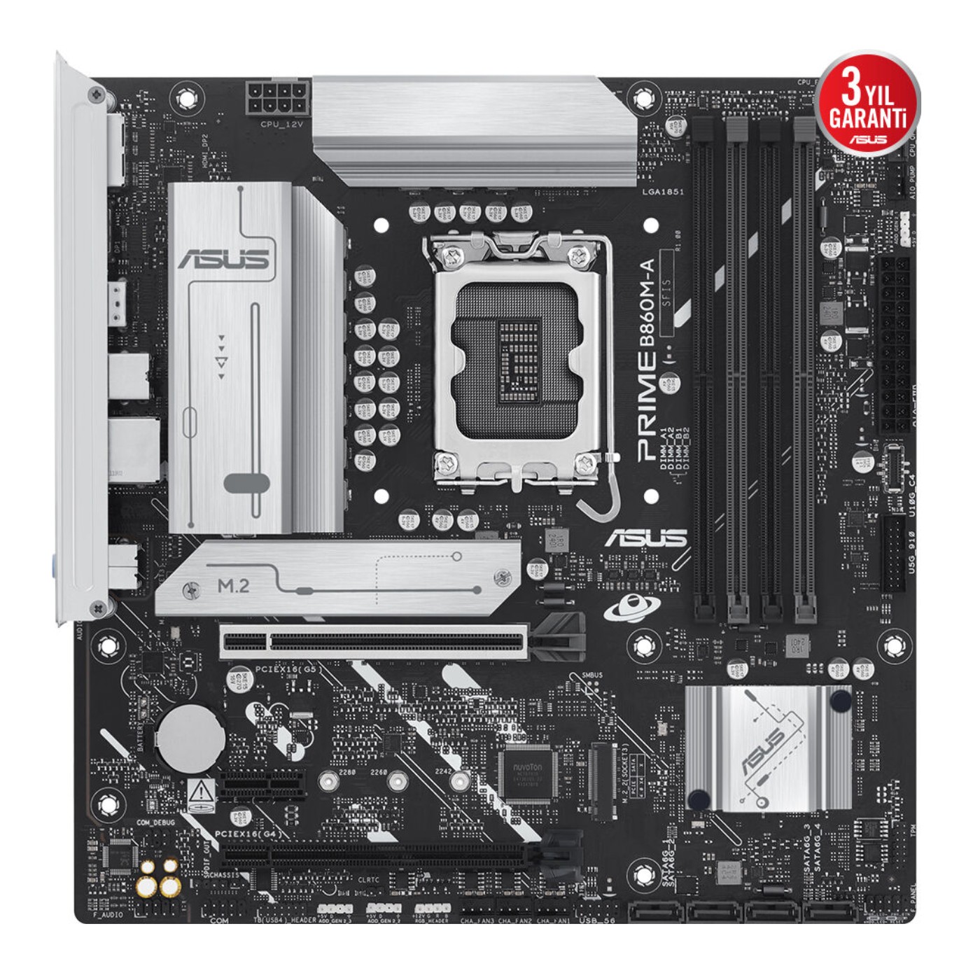 ASUS PRIME B860M-A-CSM LGA1851 DDR5 8666 AURA RGB 2.5Gbit LAN mATX- 90MB1K00-M0EAYC ASUS PRIME B860M-A-CSM LGA1851 DDR5 8666 AURA RGB 2.5Gbit LAN mATX - 90MB1K00-M0EAYC