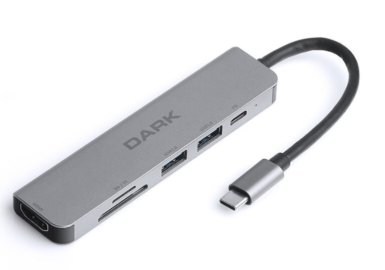 DARK DK-AC-U31X38 USB 3.1 Type-C 6 in 1 HDMI/ TF SD Kart /USB-C PD - 38217
