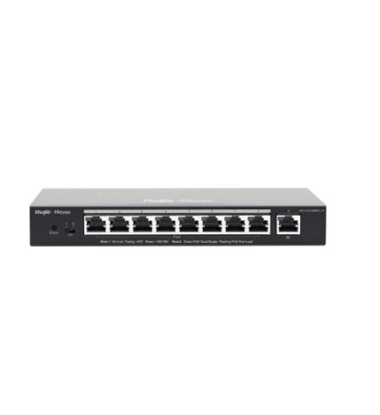 RUIJIE-REYEE RG-ES209GC-P 9 Port 10/100/1000 8 port poe 120W Yönetilebilir (L2) Switch- 30541 RUIJIE-REYEE RG-ES209GC-P 9 Port 10/100/1000 8 port poe 120W Yönetilebilir (L2) Switch - 30541