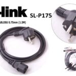 S-LINK SL-P175 1.5 Mt 0.75mm Lüks Kalın PC Power Kablosu - 8366