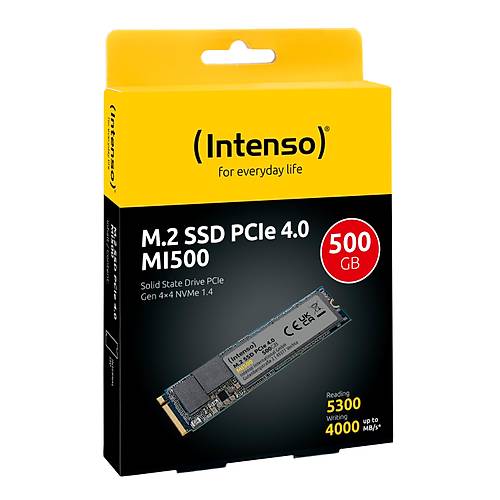 Intenso MI500 500GB M.2 5300MBs/4500MB/s PCIe NVMe 4.0 x4 (3836450)- Bbi.Isl.Dep.Dsd.0137 Intenso MI500 500GB M.2 5300MBs/4500MB/s PCIe NVMe 4.0 x4 (3836450) - Bbi.Isl.Dep.Dsd.0137