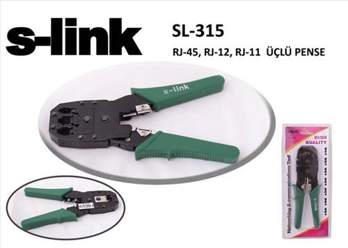 S-LINK SL-315 RJ 11+RJ 12+RJ 45 Sıkma Pensesi- 9659 S-LINK SL-315 RJ 11+RJ 12+RJ 45 Sıkma Pensesi - 9659