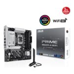 ASUS PRIME B860M-A WIFI LGA1851 DDR5 8666 WiFi 6E + BT AURA RGB 2.5Gbit LAN mATX / 90MB1JY0-M0EAY0-KAR61878 - Görsel 2