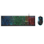 Everest KM-198 Luminax Q Gökkuşağı Aydınlatmalı Gaming Klavye + Mouse Set Siyah - Bbi.Isl.Klv.Susb.0011
