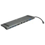 Frisby FA-7722TC USB Type-C to 2xHDMI+VGA+3xUSB 3.0+SD/TF+RJ45 Ethernet Çevirici - FA-7722TC