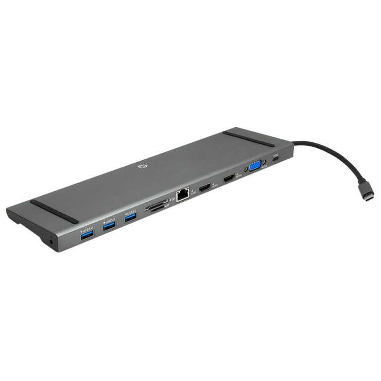Frisby FA-7722TC USB Type-C to 2xHDMI+VGA+3xUSB 3.0+SD/TF+RJ45 Ethernet Çevirici - FA-7722TC