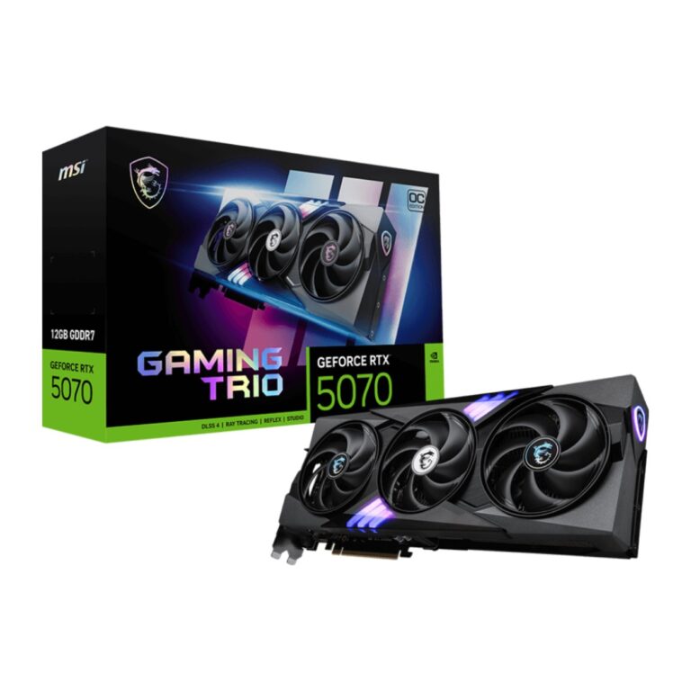 12 GB MSI RTX 5070 GAMING TRIO OC RTX5070 GDRR7 192B DX12 PCIE 5.0 X16(3XDP 1XHD - RTX 5070 12G GAMING TRIO