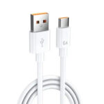 Sensei SNSDC-1M USB To Type-C 6A Data ve Şarj Kablosu (1m) - Aks.Tel.Sar.0003