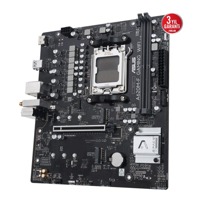 ASUS A620M-F GAMING WIFI AM5 DDR5 8000 HDMI 2xM2 WiFi6E+BT AURA RGB 2.5GLAN mATX - 90MB1KT0-M0EAY0