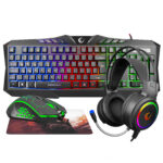Rampage KM-404 ARGENTI Q Rainbow USB Gaming Combo Klavye+Kulaklık+Mouse+Mousepad - Bbi.Isl.Klv.Susb.0010