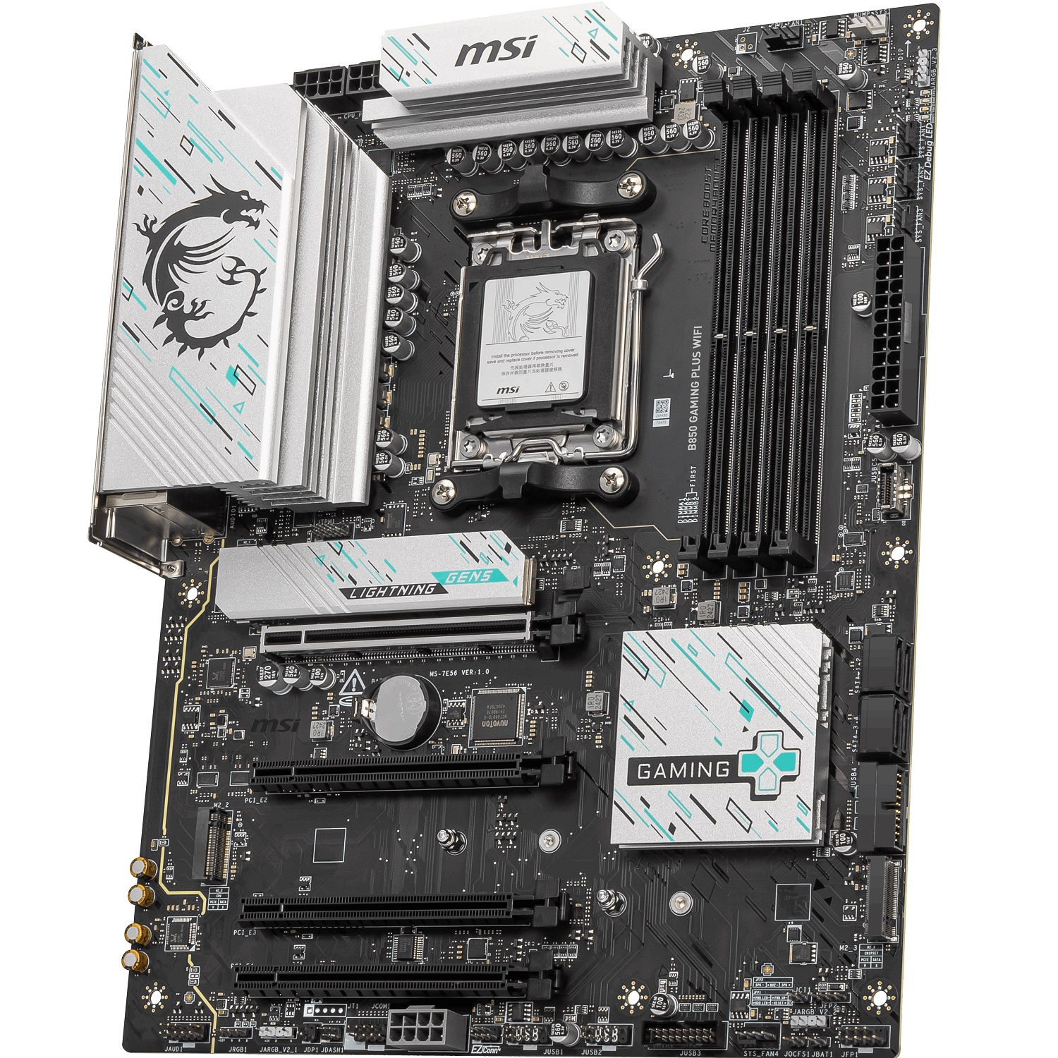 MSI B850 GAMING PLUS WIFI AM5 DDR5 8200(OC) M.2 5G Lan DP Wifi 7 ATX- B850 GAMING PLUS WIFI MSI B850 GAMING PLUS WIFI AM5 DDR5 8200(OC) M.2 5G Lan DP Wifi 7 ATX - B850 GAMING PLUS WIFI