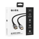 S-LINK SLX-HD4K03 19+1 HDMI to HDMI 3m Metal v2.0 4K (4096*2160) 60Hz Kablo - SLX-HD4K03