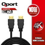 QPORT 10M HDMI 2.0 VERSİYON 4K 60HZ KABLO (Q-HDMI102) - Q-HDMI102