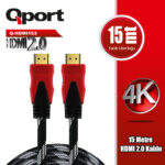 QPORT 15M HDMI 2.0 VERSİYON 4K 60HZ KABLO (Q-HDMI153) - Q-HDMI153