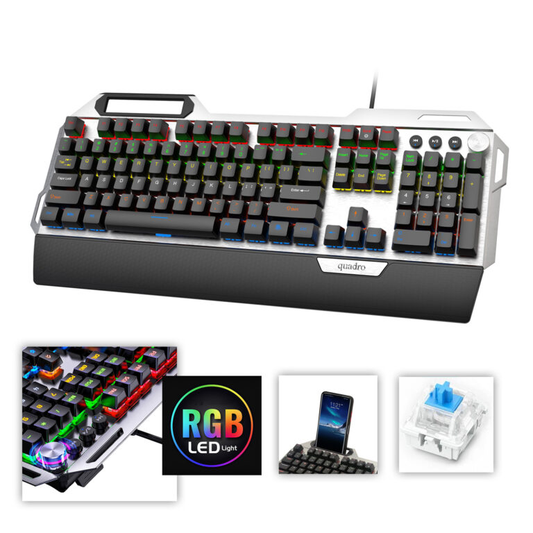 QUADRO TRON X100 Q Türkçe USB RGB Mekanik Gaming Klavye - 36574